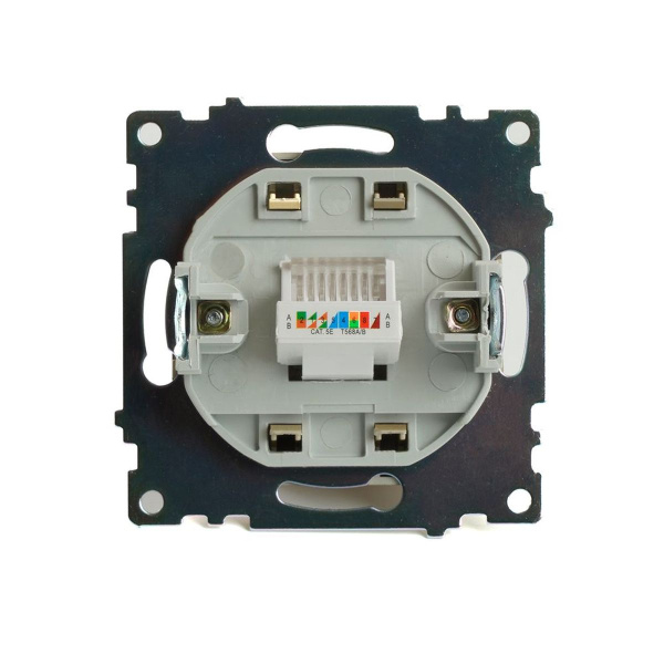 Розетка компьютерная RJ-45 Stekker Катрин золото GLS00-7107-08 49227