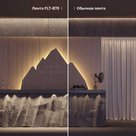 Светодиодная лента Arlight 5W/m 70Led/m 5060SMD холодный белый 5M FLT-B70-8mm 24V White6000 043809