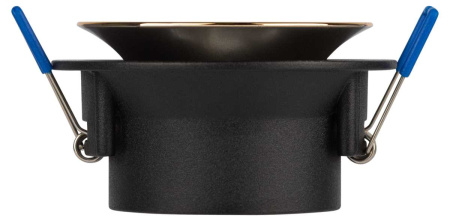 Светильник встраиваемый декоративный ЭРА KL103 BK/GD под лампу MR16 GU5.3 черный/золото Б0056357