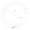 Потолочный светодиодный светильник Arlight SP-Rondo-R600-60W Warm3000 034823