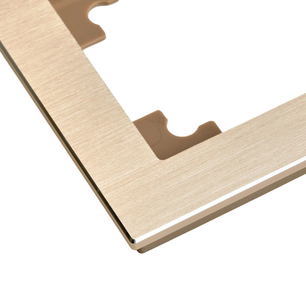 Рамка 5-местная, металл, STEKKER, MFR00-7005-02, серия Катрин, шампань 50026