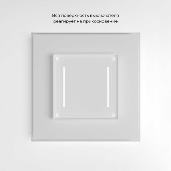 Выключатель Werkel сенсорный двухклавишный с подсветкой белый W4522001 4690389198021