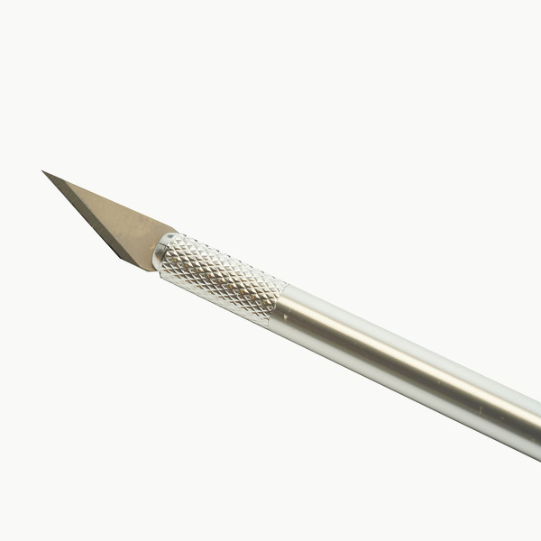 Нож макетный, 5 доп. лезвий, алюминий, Stekker KMU-40-S 50196