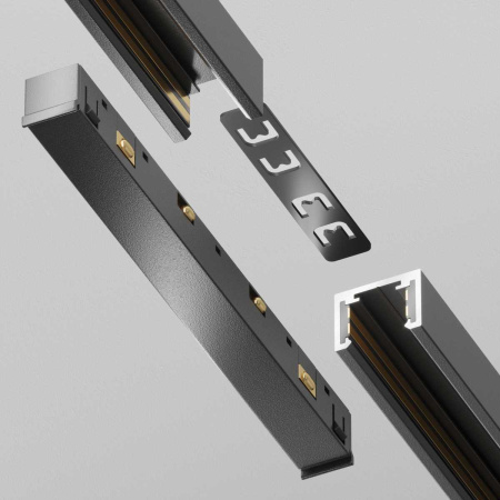 Коннектор питания прямой Exility X, черный Maytoni Technical EXILITY X Accessories for tracks Exility X TRA239PC-42B