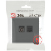 Розетка ЭРА Arktik 16-3110-06 комбинированная RJ45+TV графит Б0070499