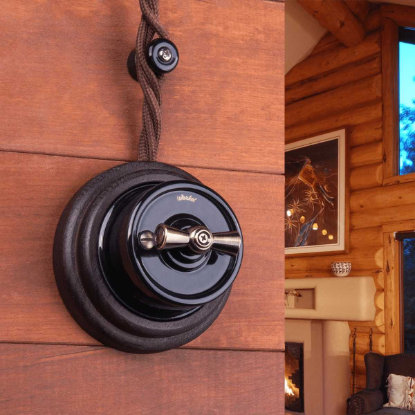 Ретро кабель Werkel витой трехжильный 1,5 мм коричневый W6453214 4690389165535