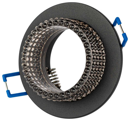 Светильник встраиваемый декоративный ЭРА DK109 BK/GR под лампу MR16 GU5.3 черный/серый Б0058420