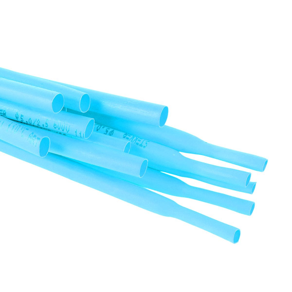 Термоусадочная трубка Stekker 6,0/3,0 мм, длина 100 см., усадка 2:1, синий HST-630-100BL 50268