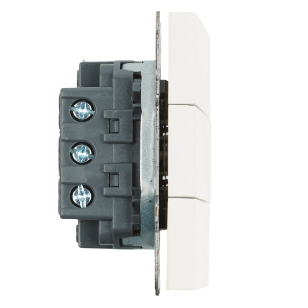 Переключатель трехклавишный Stekker Эмили белый фарфор RSW10-5108-01 49870