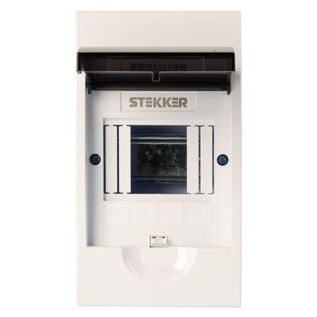 Бокс встраиваемый Stekker EBX50-5/04-50 4 модуля, пластик ArcaLight 50518