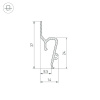 Профиль для натяжного потолка Arlight Stretch-Shadow-Tech-2000 Black 039509