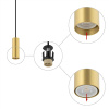 Подвесной светильник Nowodvorski Fourty S Brass/Black 10766
