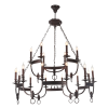 Подвесная люстра Crystal Lux Suerte Brown SP12+6