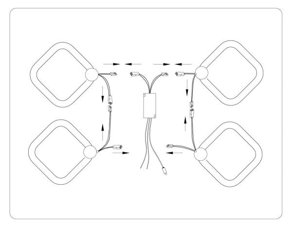 Потолочная светодиодная люстра Ambrella light Acrylica Original FA3819