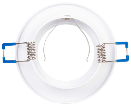 Светильник встраиваемый алюминиевый ЭРА KL107 WH/SL под лампу MR16 GU5.3 белый/серебро Б0061096