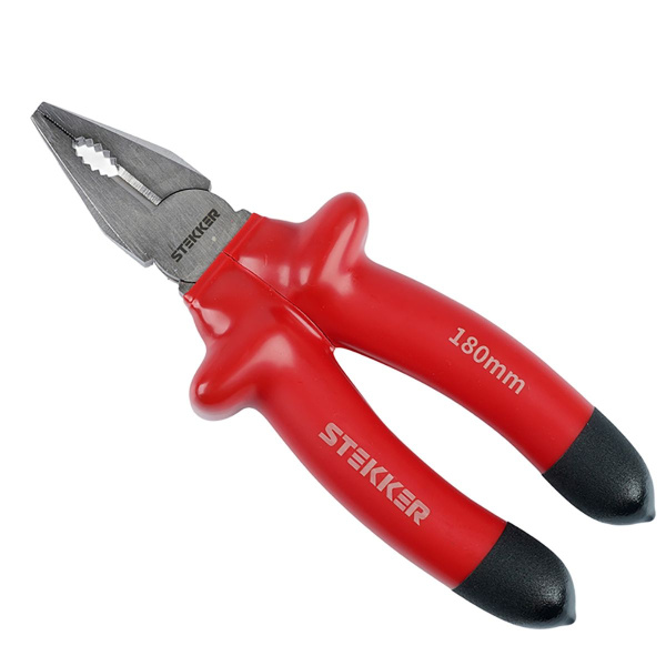 Плоскогубцы комбинированные диэлектрические Stekker, 180мм, PLE1-180-S 50502
