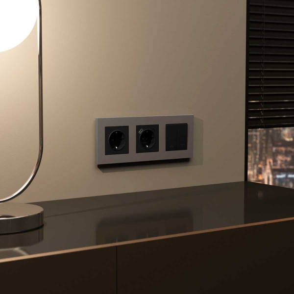 Выключатель жалюзи Werkel черный W1124508 4690389156748