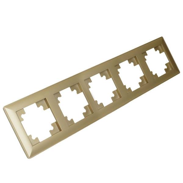 Рамка 5-постовая Stekker Катрин золото PFR00-7005-08 49610