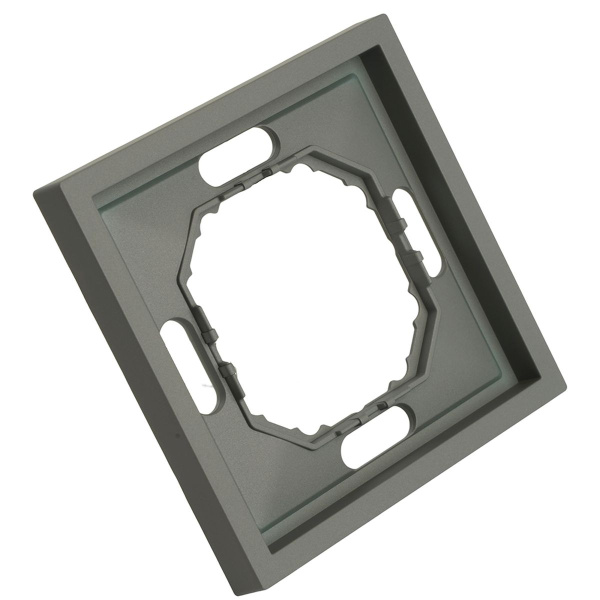 Рамка STEKKER, PFR00-5001-10 1-местная, серия Эмили, платиново-серый, soft touch 49962