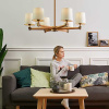 Подвесная люстра Imperium Loft Jorgenson D85 White/Light Wood 203575-26