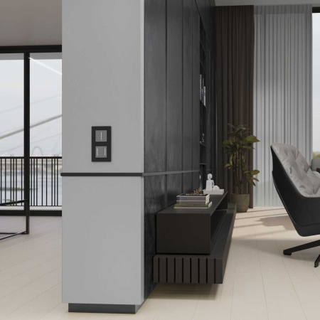 Сенсорный выключатель одноклавишный Werkel (Умный дом) с подсветкой серебряный W4513006 a064143