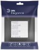 Рамка для розеток и выключателей ЭРА Elegance 14-5011-05 Classic, на 1 пост, антрацит Б0060575
