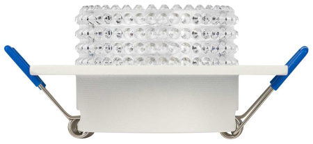 Светильник встраиваемый декоративный ЭРА DK110 WH/CL под лампу MR16 GU5.3 белый/прозрачный Б0058411