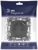 Розетка ЭРА Elegance 14-4108-05 2P+E 16A-250В со шторками с USB type-A+C 5В-3А антрацит Б0067724