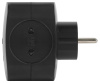 Разветвитель электрический ЭРА SP-4-USB-B на 4 розетки + 2xUSB 2400mA без заземления 10А черный Б0049536