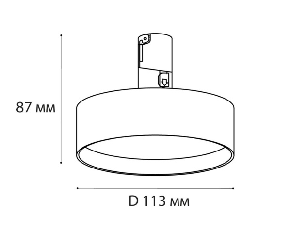 Трековый светодиодный светильник Italline IT010-4022 black 3000K