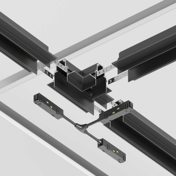 Коннектор T-образный встраиваемый Maytoni Technical Gravity TRA010CT-42B