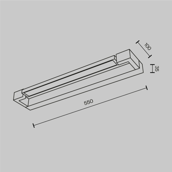 Настенный светильник Maytoni Mirror Beam MIR265WL-L10W3K