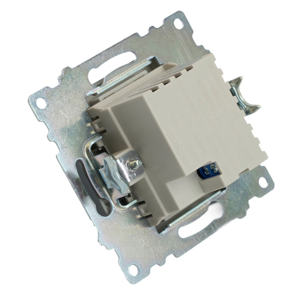 Розетка 2-местная USB + type C (механизм), 250В, 3А, max 20W, серия Катрин, графит, GLS10-7116-06 50052