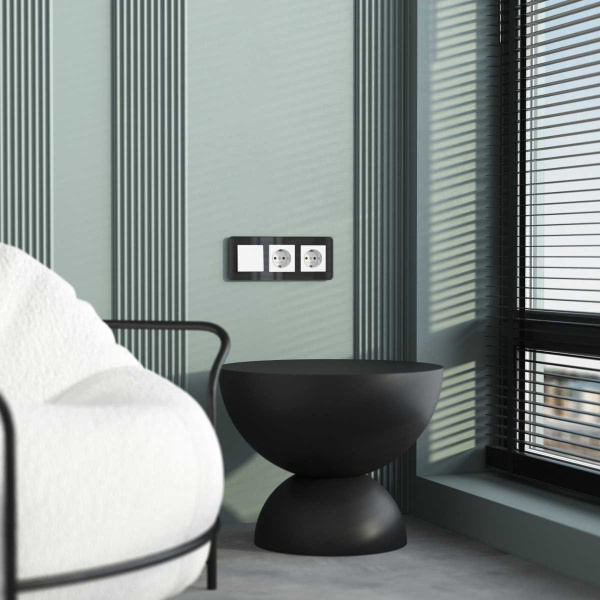 Рамка Werkel Elite на 3 поста черный W0032448 4690389196225