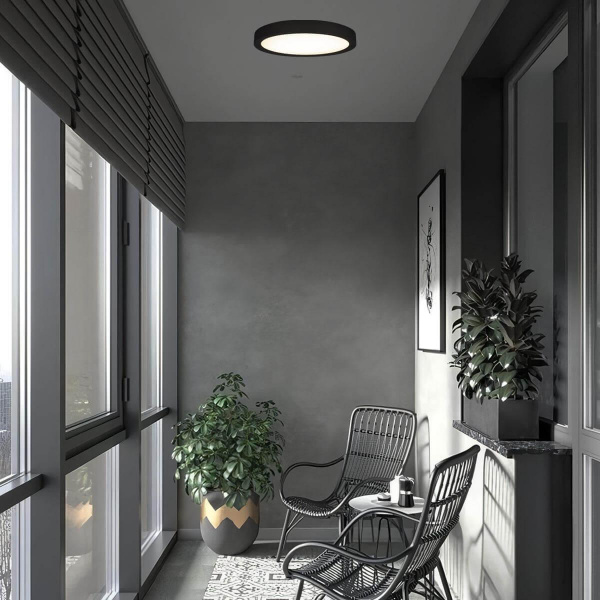 Потолочный светодиодный светильник Loft IT Extraslim 10227/24 Black Потолочный светодиодный светильник Loft IT Extraslim 10227/24 Black