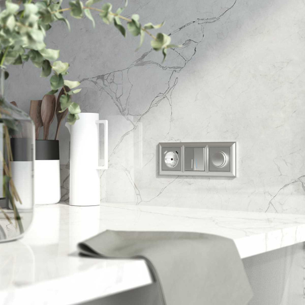 Рамка на 3 поста Werkel Fiore серебряный W0032206 4690389160394