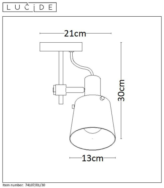Спот Lucide Quinny 74107/01/30