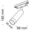 Трековый светодиодный светильник для магнитного шинопровода Maytoni Track Lamps TR019-2-7W4K-B