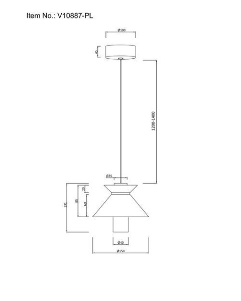 Подвесной светодиодный светильник Moderli Ori V10887-PL