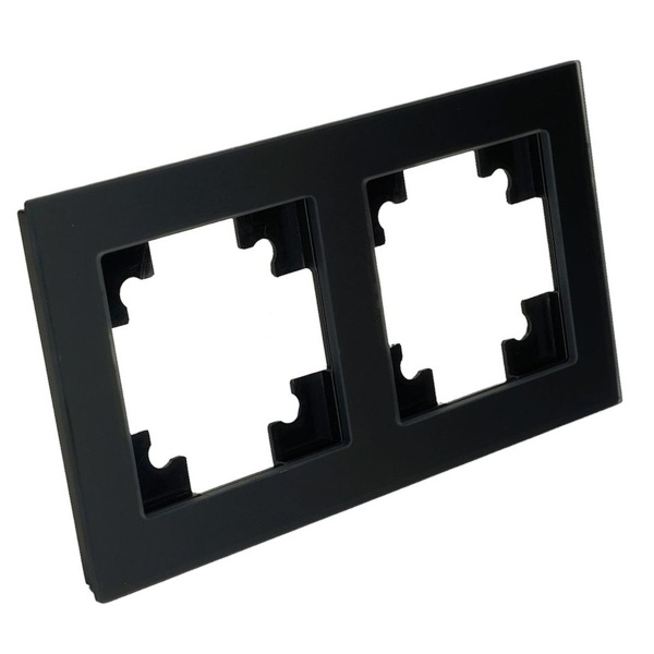 Рамка 2-постовая Stekker Катрин черный матовый GFR00-7002-05М 49601