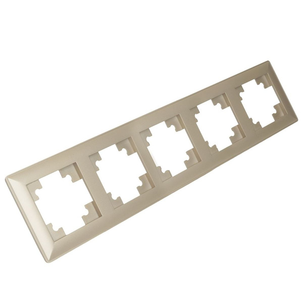 Рамка 5-постовая Stekker Катрин шампань PFR00-7005-02 39806