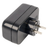 Разветвитель сетевой 2-местный с/з Stekker ADP16-22-20 250V, 16A, ABS огнеустойчивый пластик, черный 50680