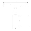 Трековый светодиодный светильник Elektrostandard (Умный дом) Slim Magnetic Dim Cantors 85071/01 латунь a063531