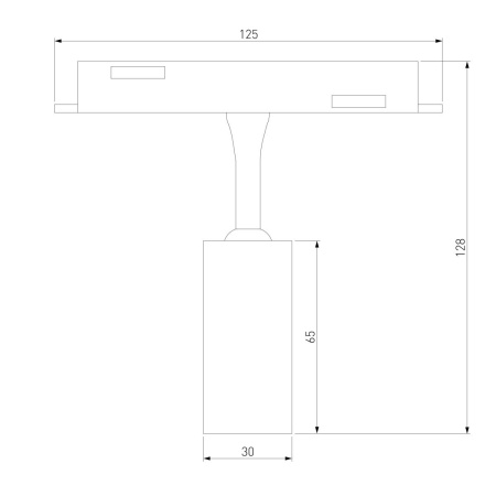 Трековый светодиодный светильник Elektrostandard (Умный дом) Slim Magnetic Dim Cantors 85071/01 латунь a063531