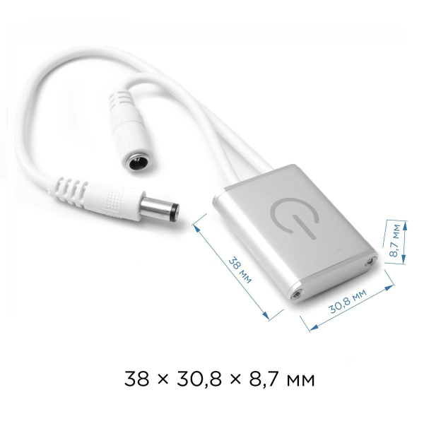 Выключатель сенсорный Apeyron с диммером 12/24V 04-05 Выключатель сенсорный Apeyron с диммером 12/24V 04-05