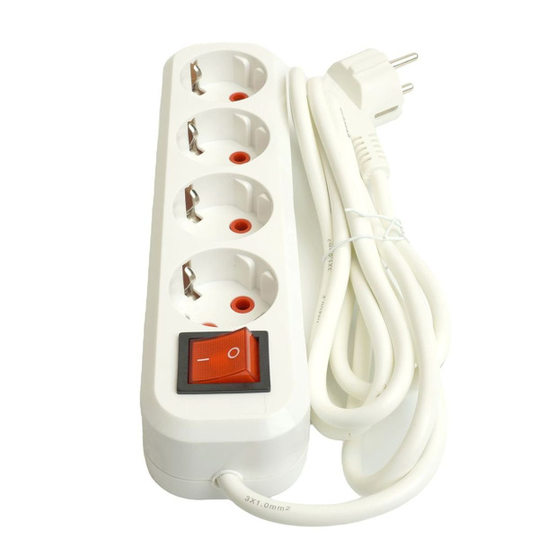 Удлинитель Stekker Home 4гн 5м с/з HM07-41-05 49360