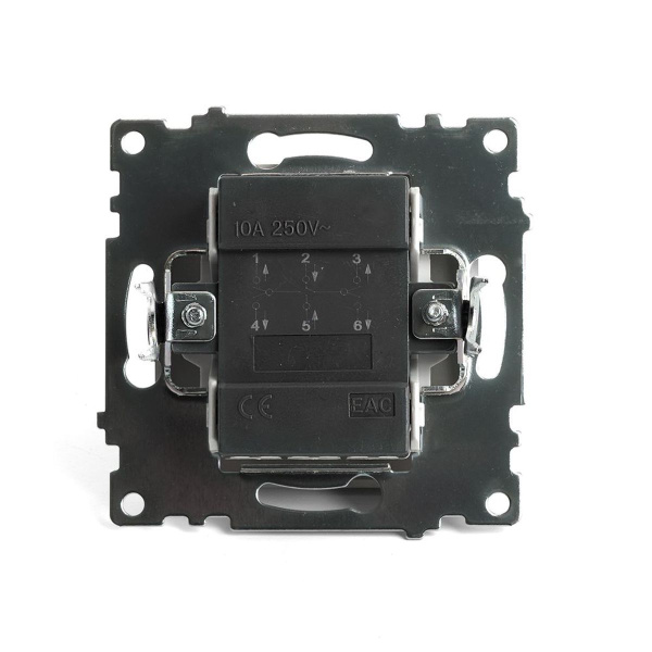 Переключатель двухклавишный Stekker Катрин золото GLS10-7107-08 49220