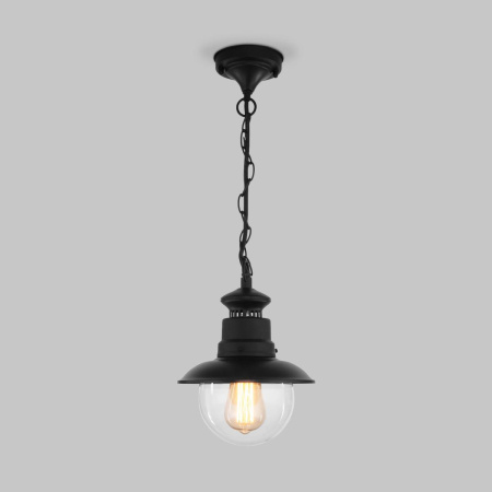 Уличный подвесной cветильник Elektrostandard Talli H GL 3002H черный a038483