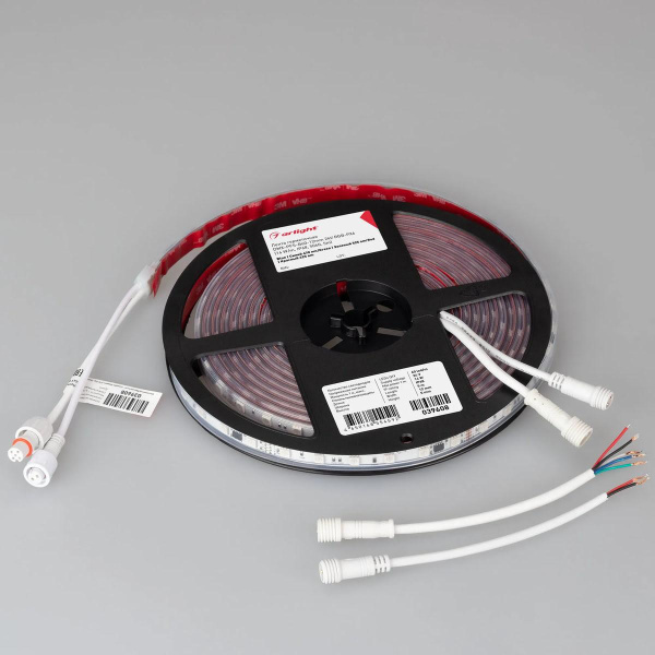 Светодиодная лента герметичная Arlight 14W/m 60LED/m 5060SMD разноцветный 5М DMX-PFS-B60-12mm 24V 039608