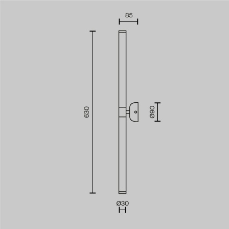 Подсветка для зеркал Maytoni Axis MOD106WL-L16B3K